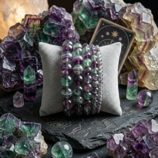 Fluorite Bracciale 8mm