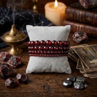 Granato Rosso Bracciale 8mm